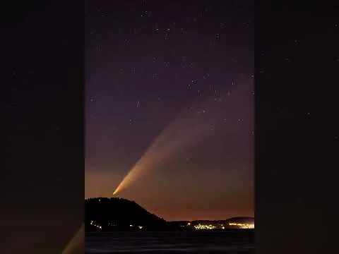 Comet G3 ATLAS Setting over a Chilean Hill video poster
