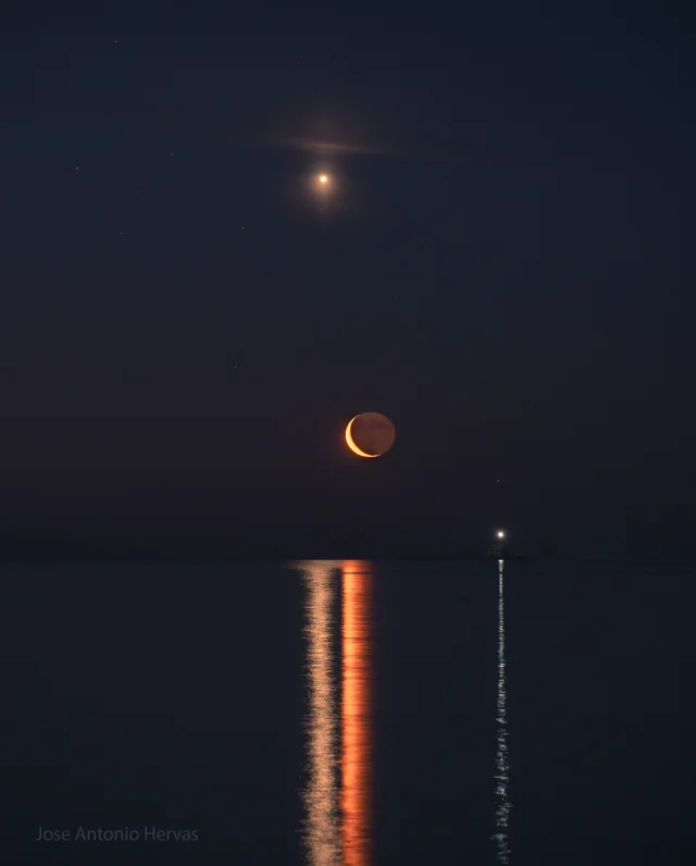 Planet Lines Across Water