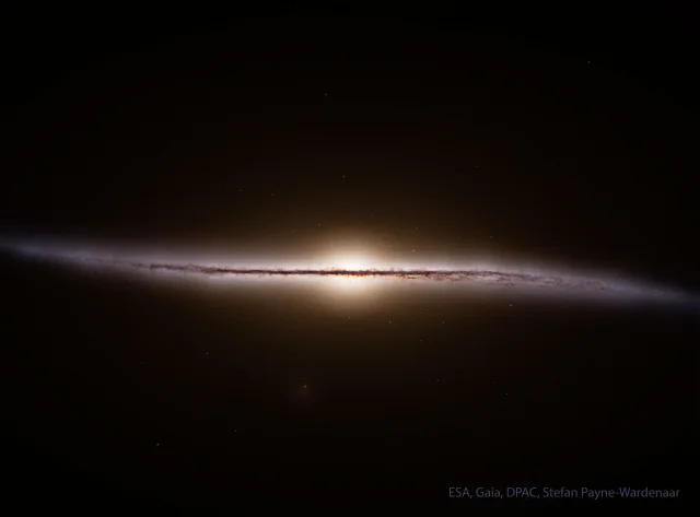 Gaia Reconstructs a Side View of our Galaxy