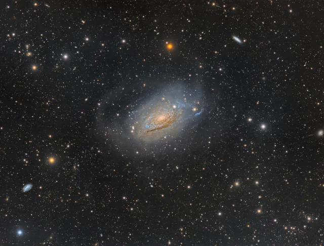 Curly Spiral Galaxy M63