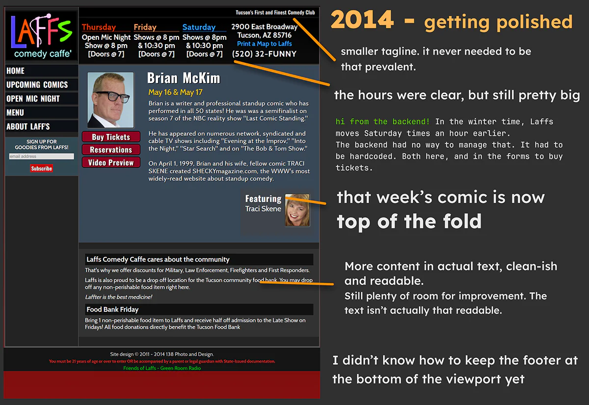Evolution of Laffs — Polishing